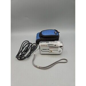 Fujifilm FinePix A Series A340 4.0MP Digital Camera Silver TESTED + Case!